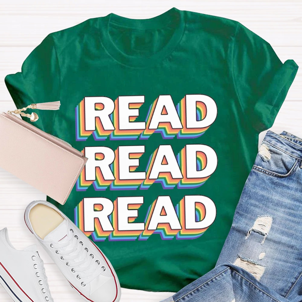 Read Overlapping Letters T-shirt