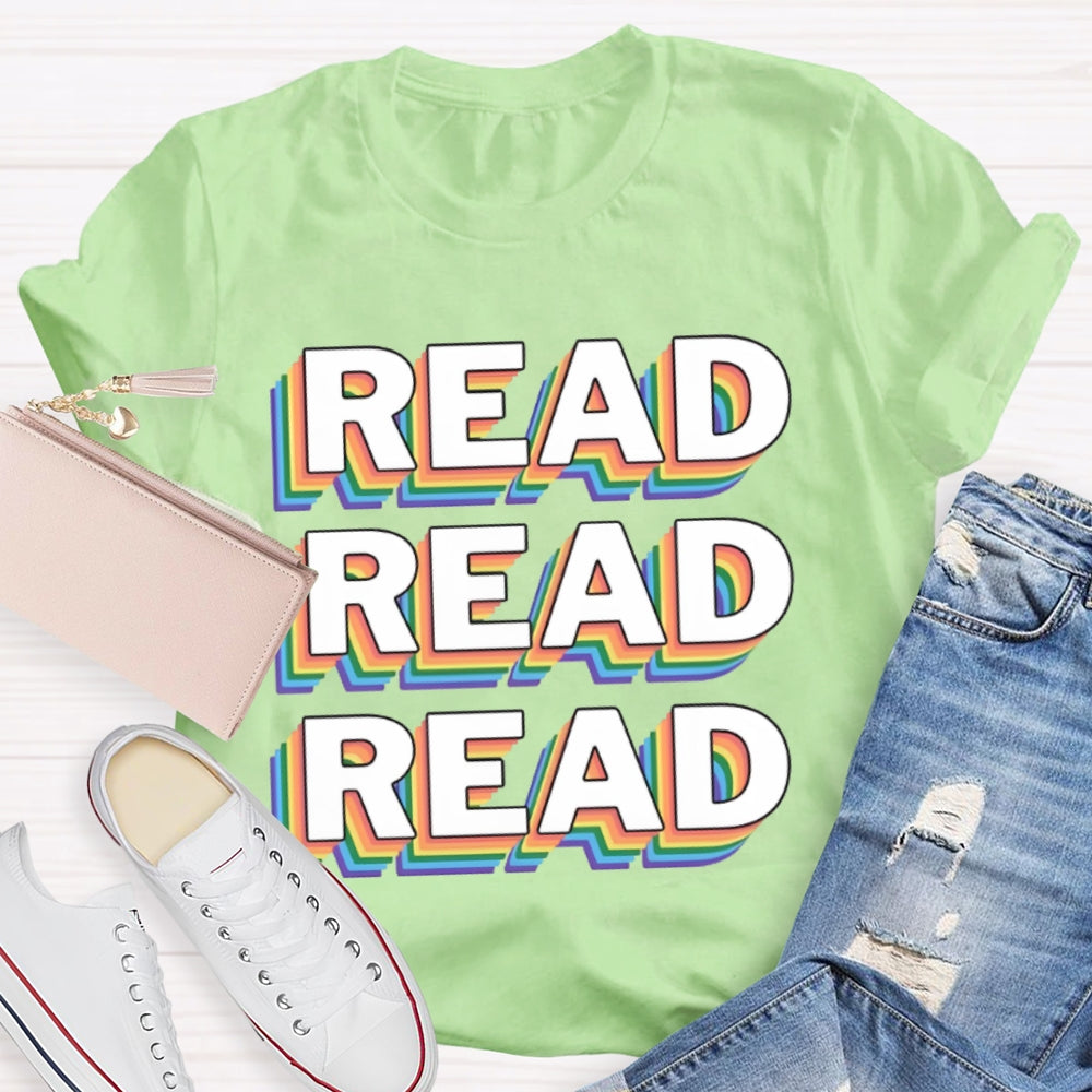 Read Overlapping Letters T-shirt