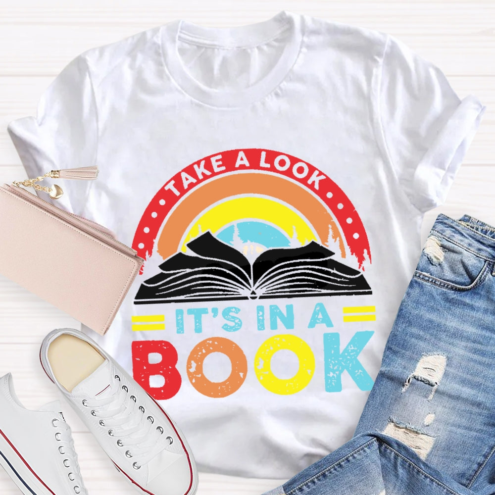 Take A Look It'S In A Book Reading T-shirt