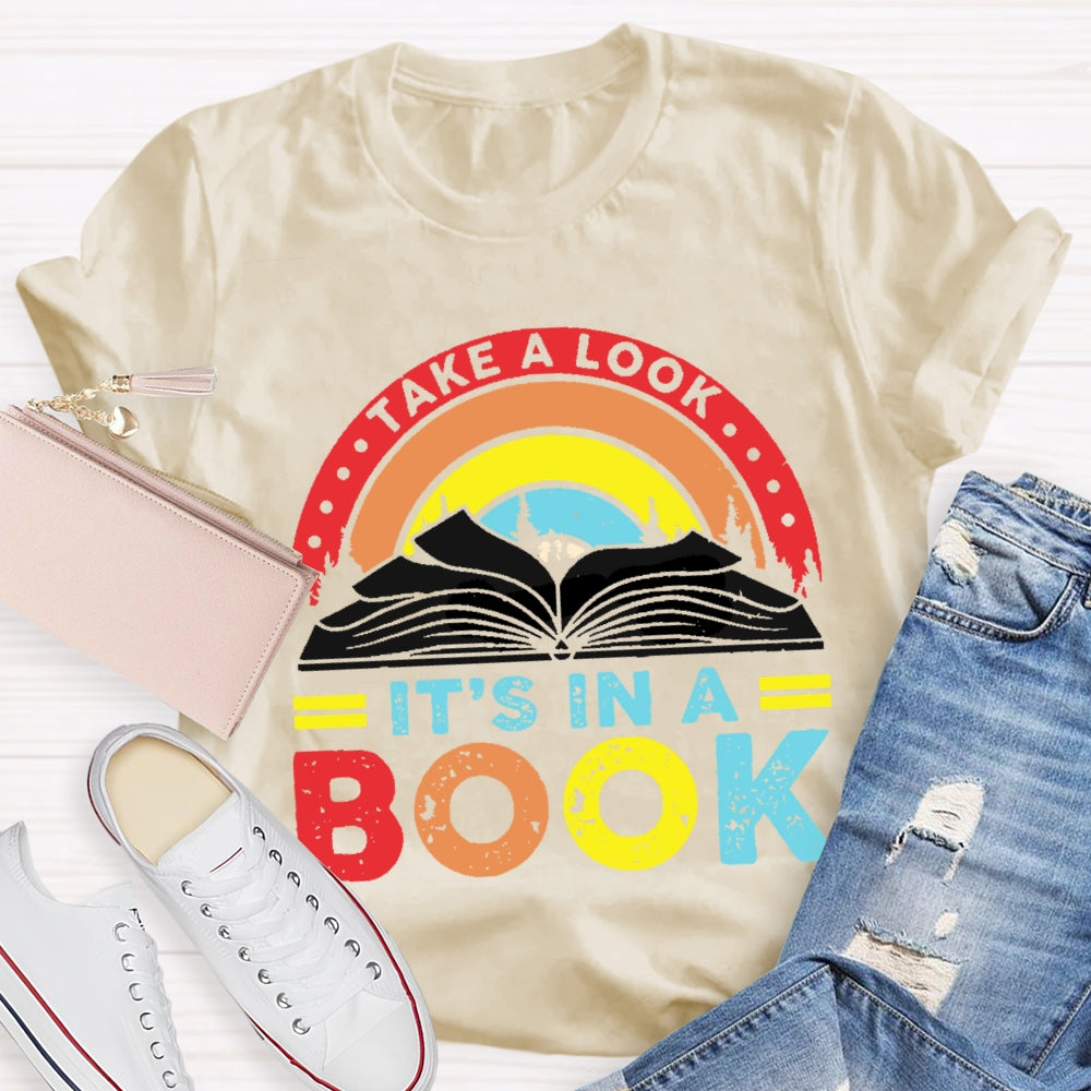 Take A Look It'S In A Book Reading T-shirt