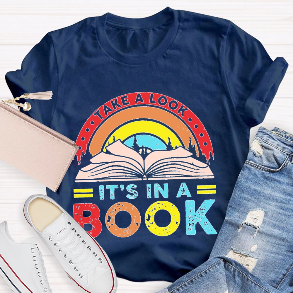 Take A Look It'S In A Book Reading T-shirt