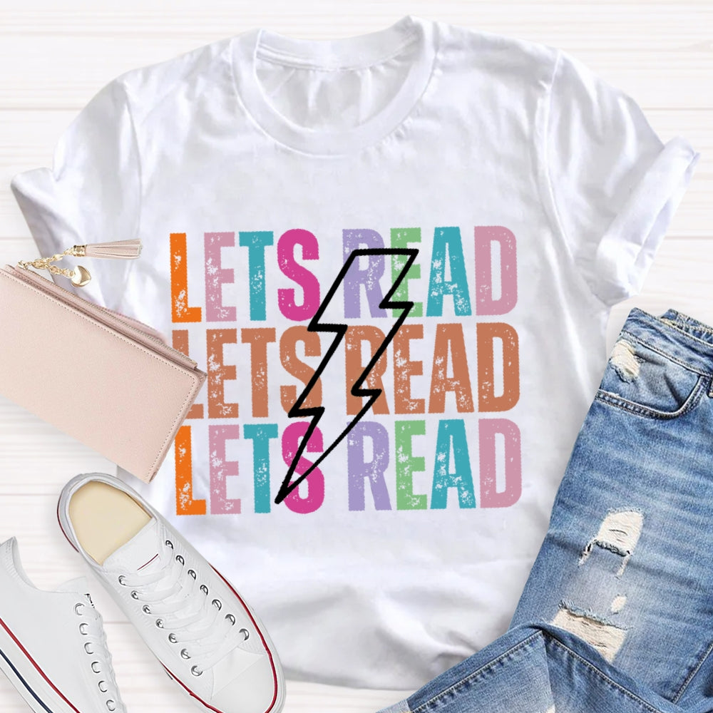 Lets Read Funny Letters T-shirt