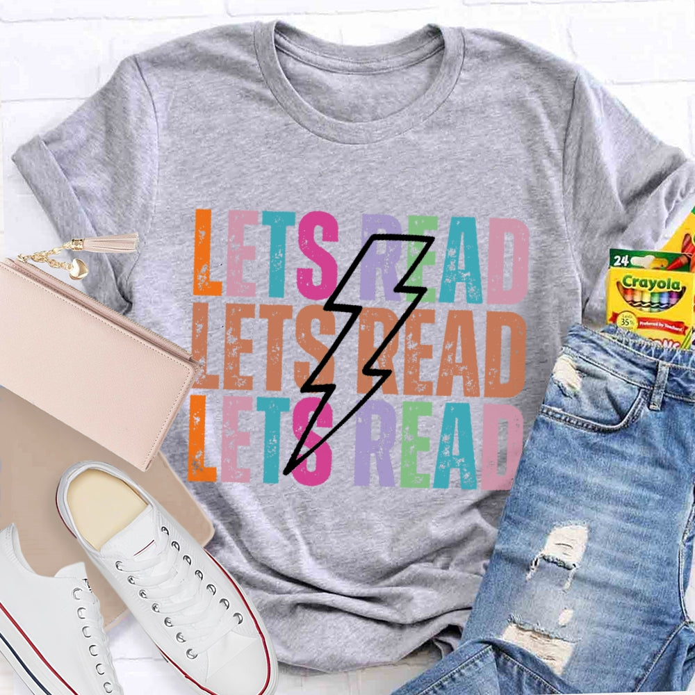Lets Read Funny Letters T-shirt