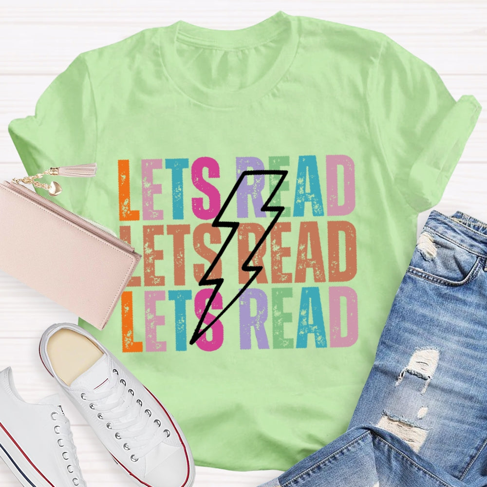 Lets Read Funny Letters T-shirt