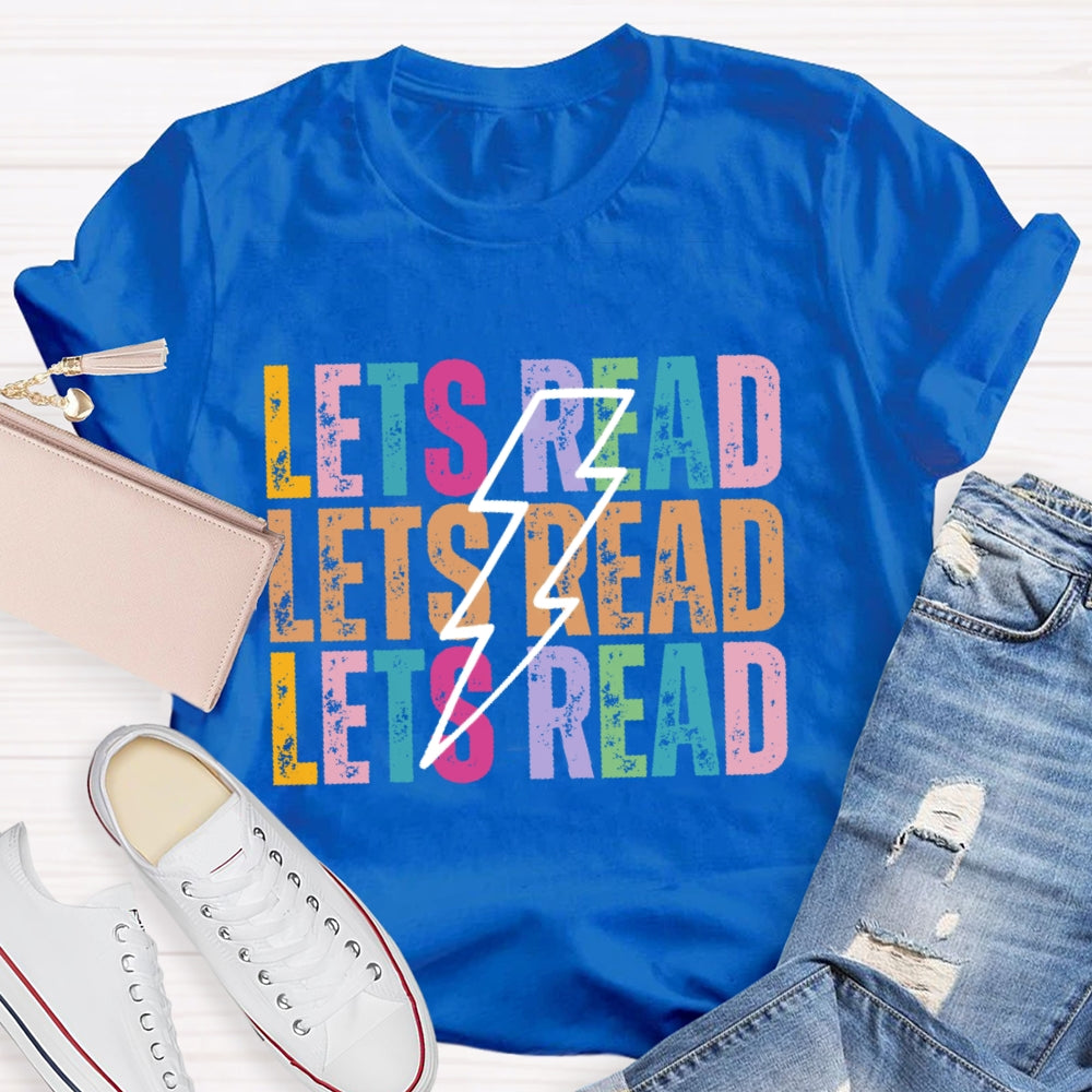 Lets Read Funny Letters T-shirt