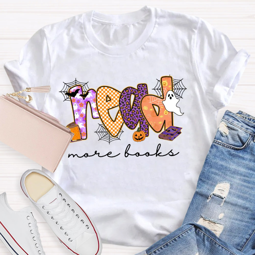 Read More Books Halloween Funny T-shirt