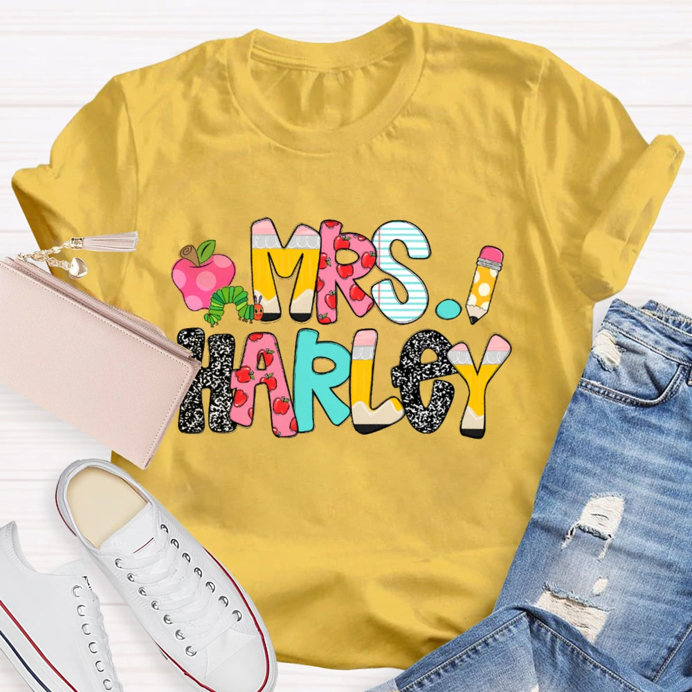 Personalized Name Funny  Polka Dots T-shirt