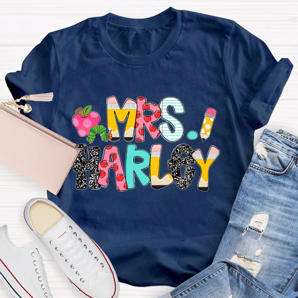 Personalized Name Funny  Polka Dots T-shirt