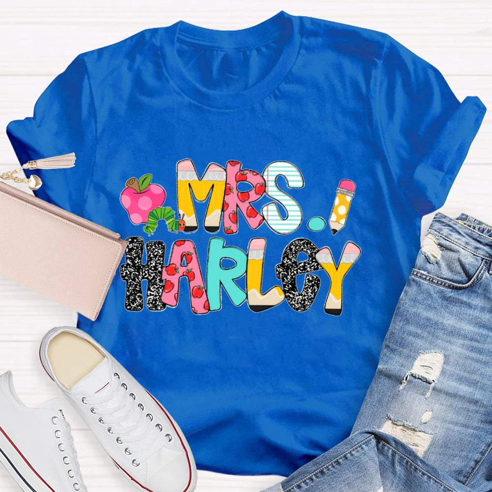 Personalized Name Funny  Polka Dots T-shirt