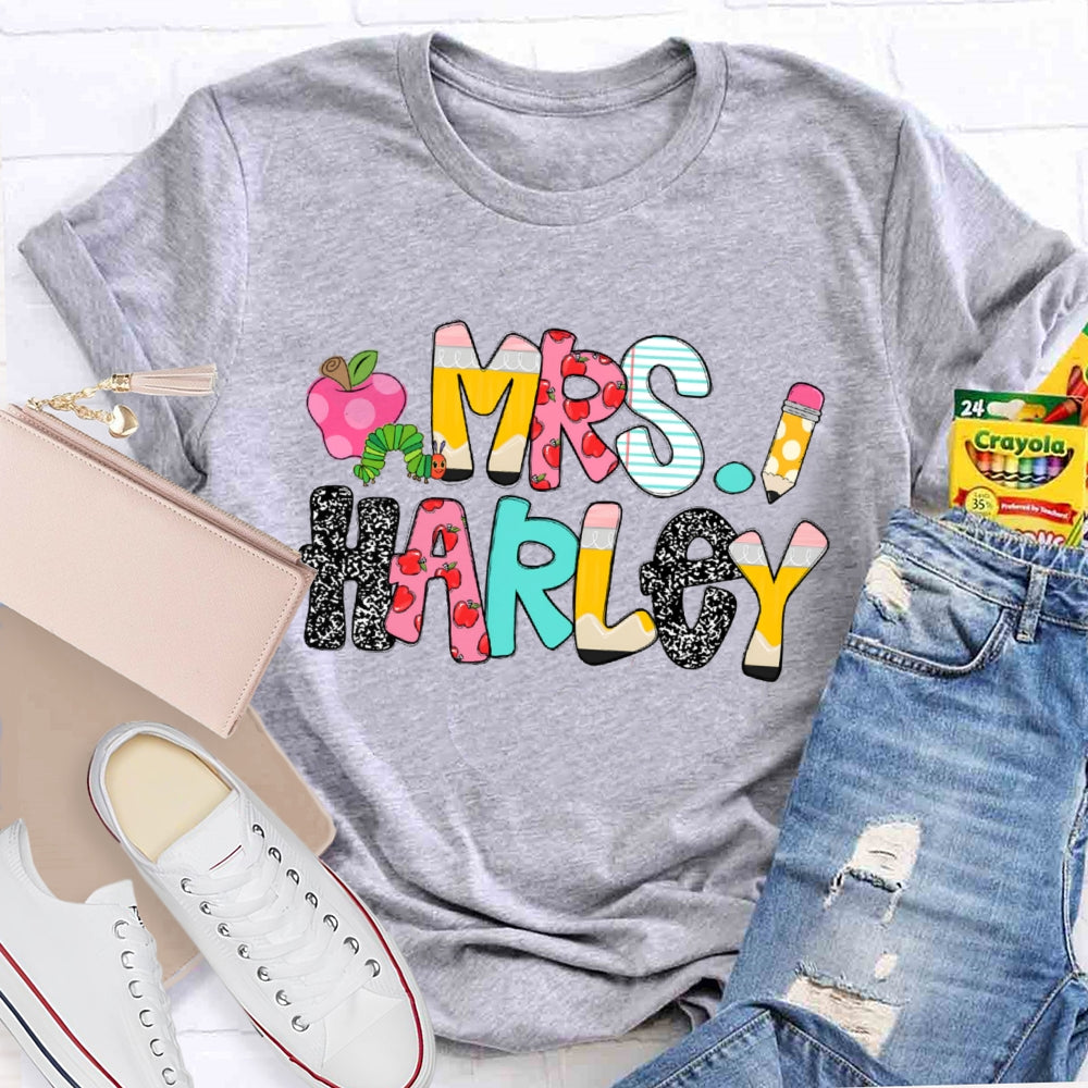 Personalized Name Funny  Polka Dots T-shirt