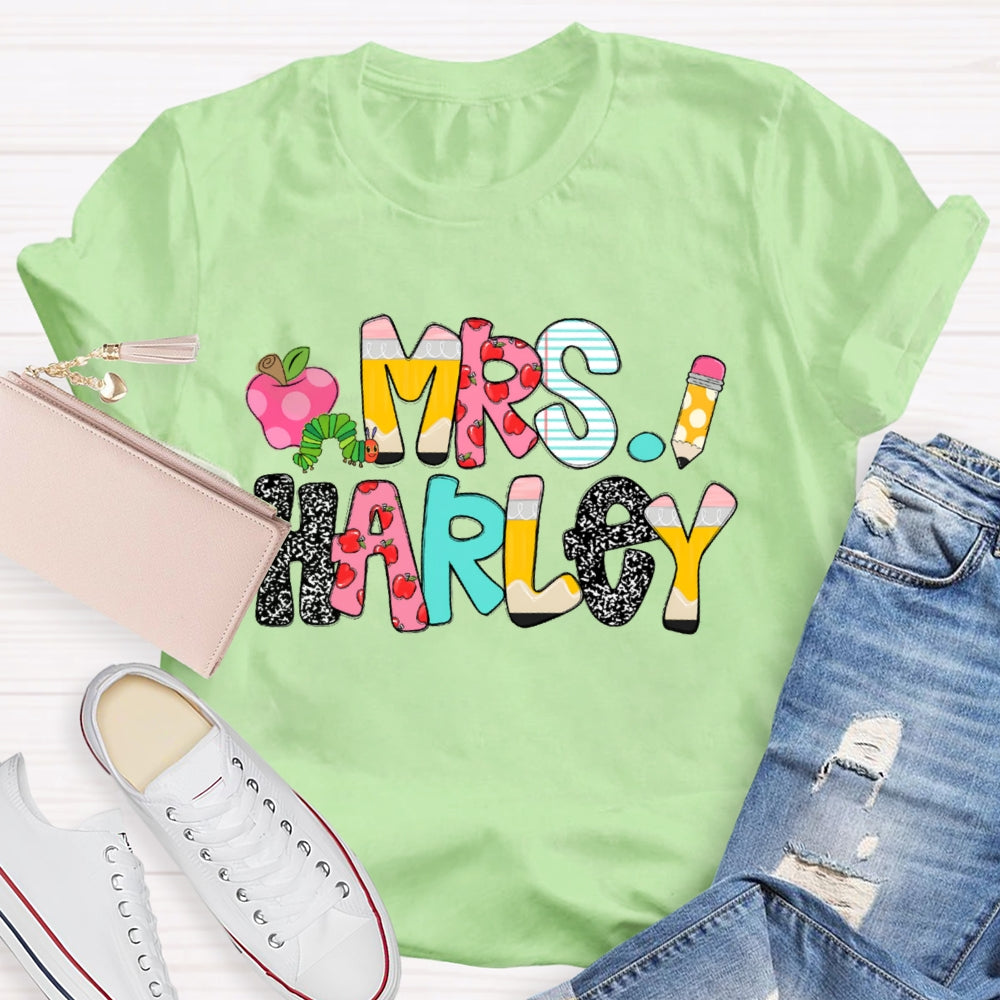 Personalized Name Funny  Polka Dots T-shirt