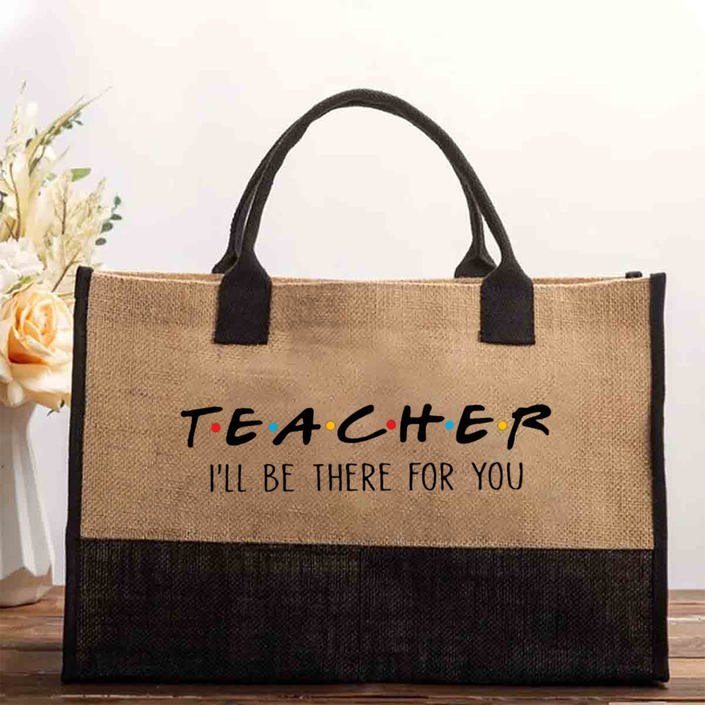 Teacher I'll Be There For You Cotton Tote Bag