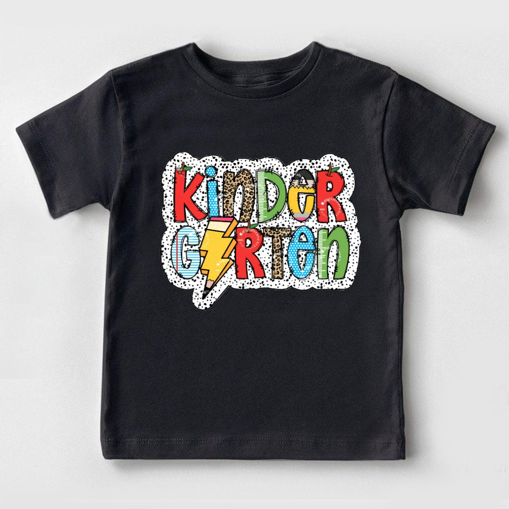 Kindergarten Colorful Letter Pencil Toddler T-Shirts