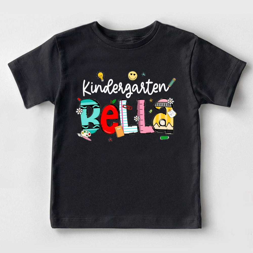 Personalized Name Kindergarten Back To School Toddler&Kids Tees
