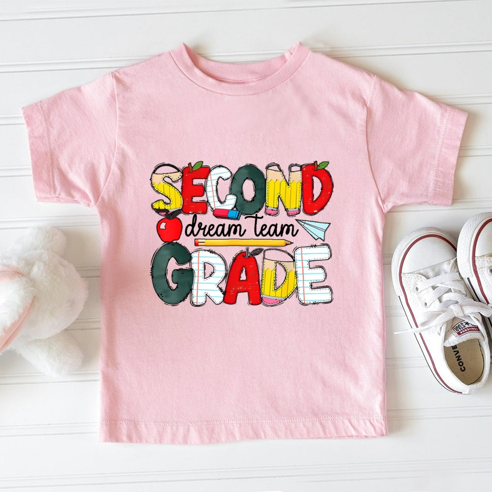 Personalized Grade Dream Team 2nd Grade  Toddler&Kids Tees