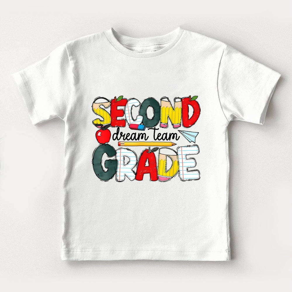 Personalized Grade Dream Team 2nd Grade  Toddler&Kids Tees
