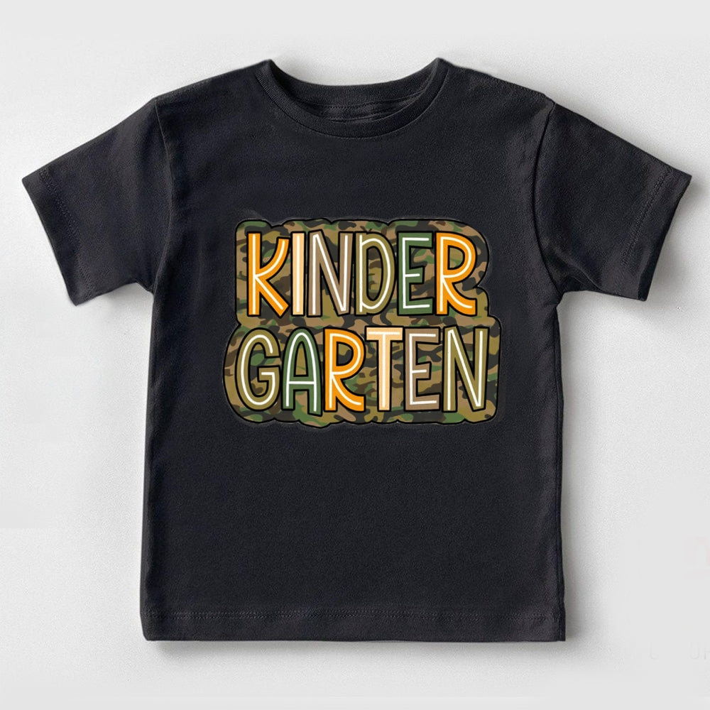 Personalized Grade Camouflage Design Toddler&Kids Tees