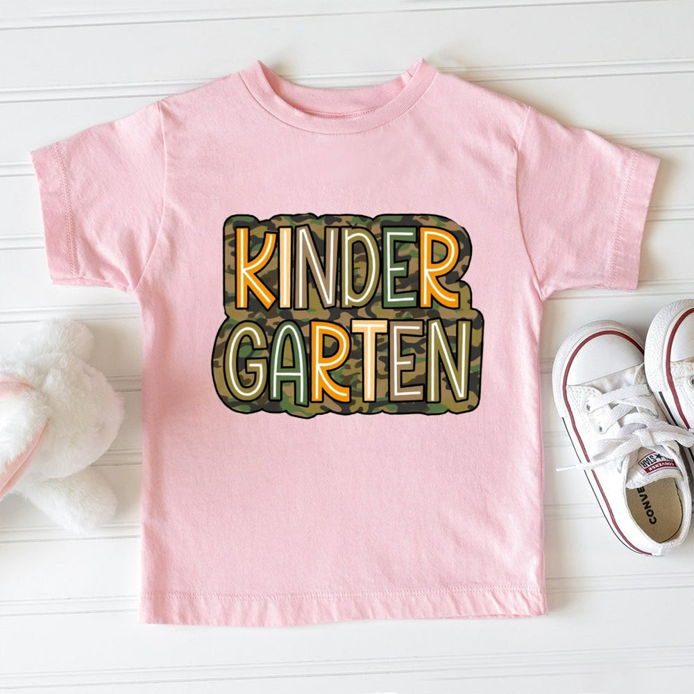Personalized Grade Camouflage Design Toddler&Kids Tees