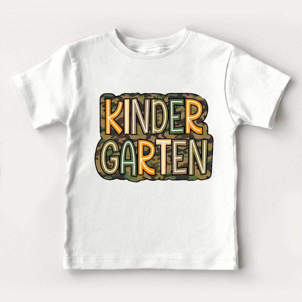 Personalized Grade Camouflage Design Toddler&Kids Tees