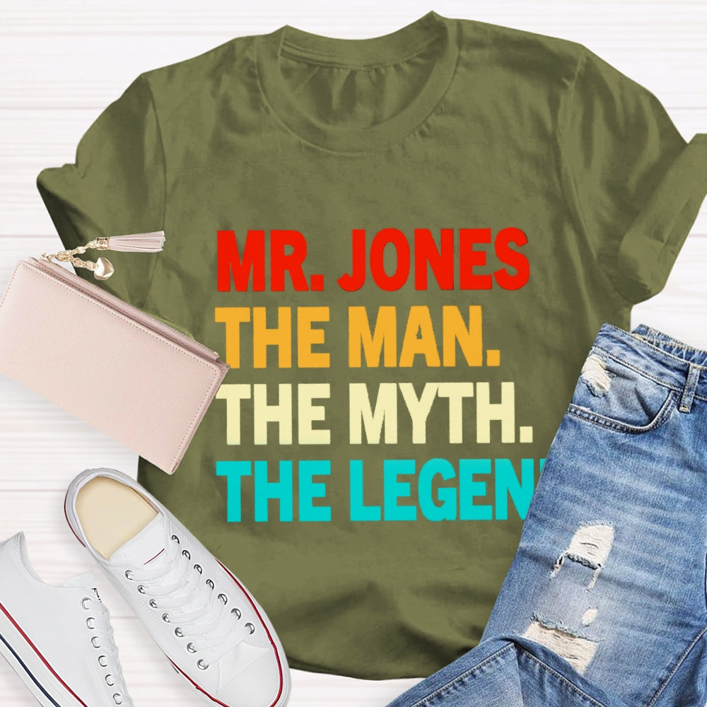 Personalized Name The Man The Myth The Legend T-Shirt