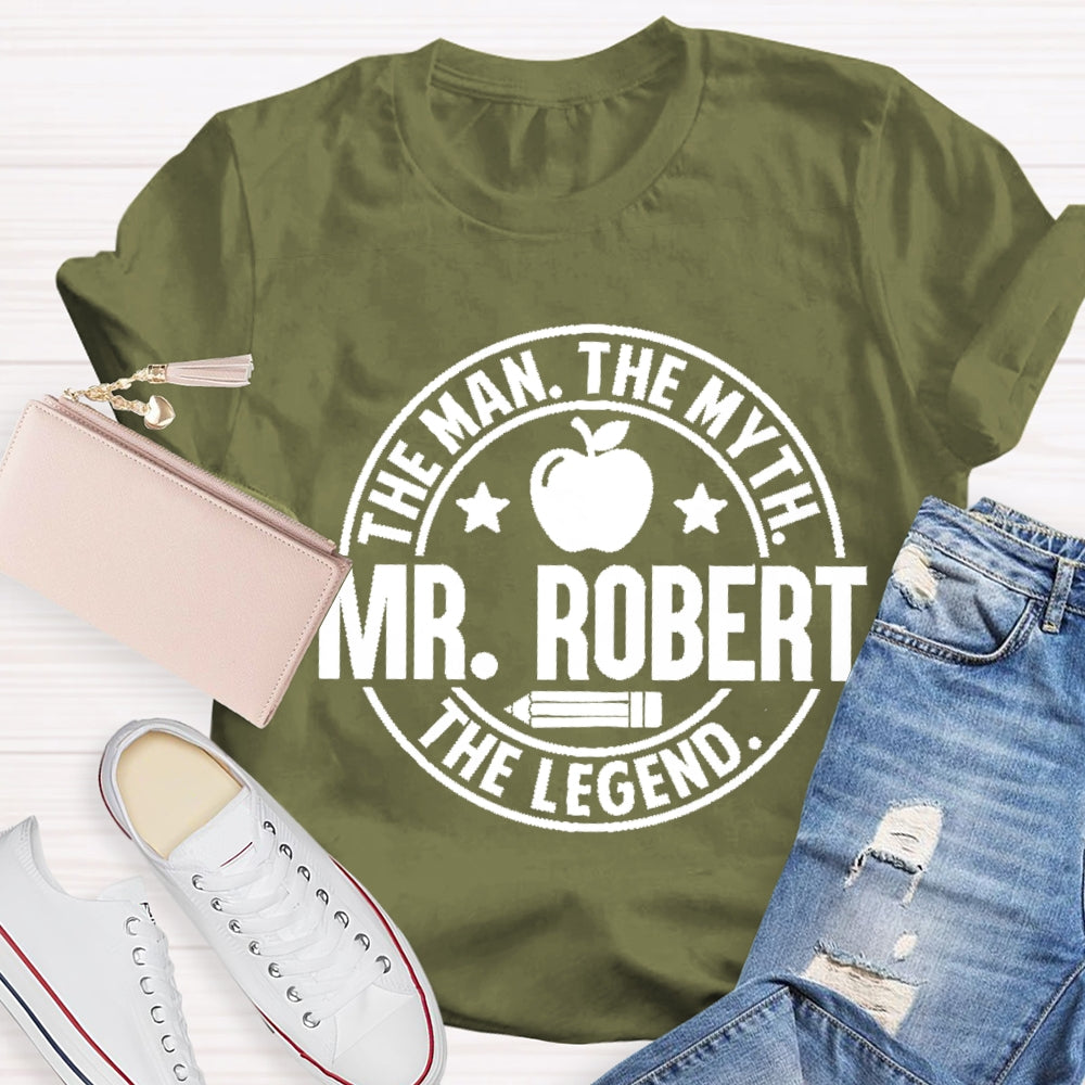 Personalized Name The Man The Myth The Legend Apple Pencil T-Shirt
