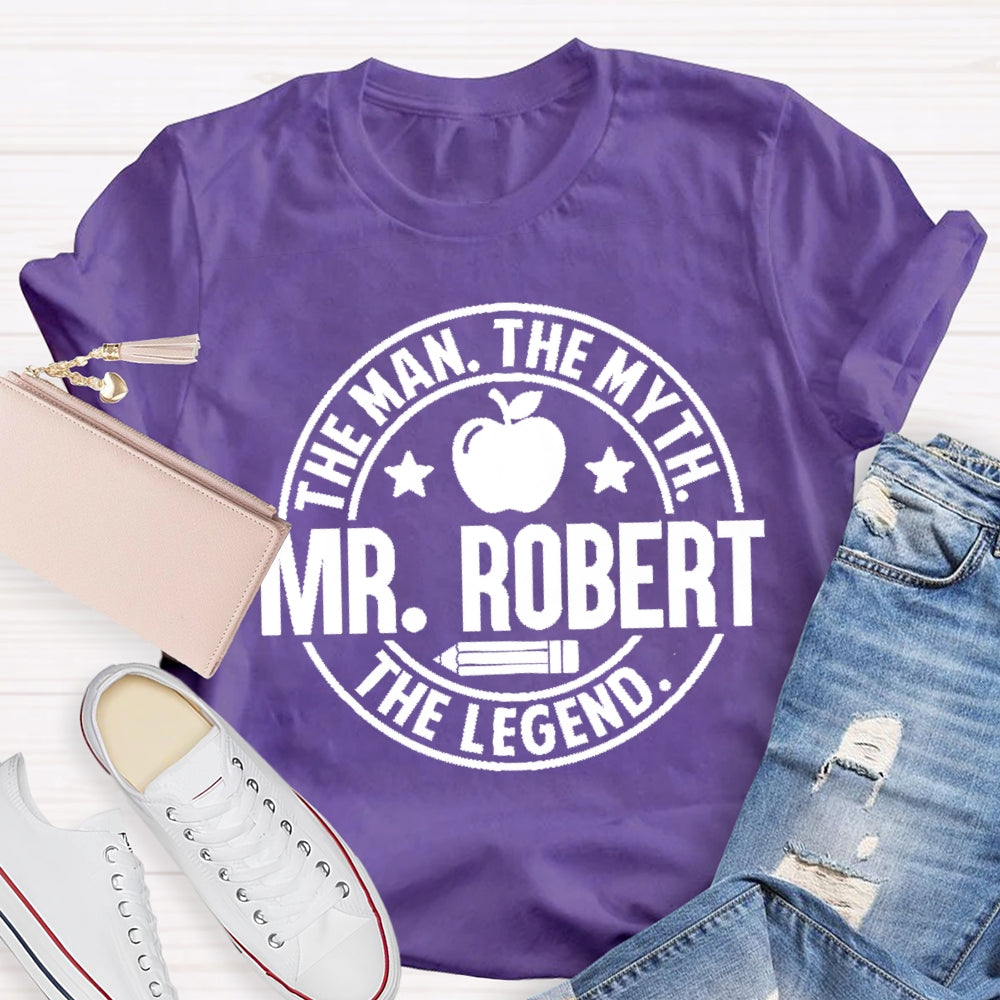 Personalized Name The Man The Myth The Legend Apple Pencil T-Shirt