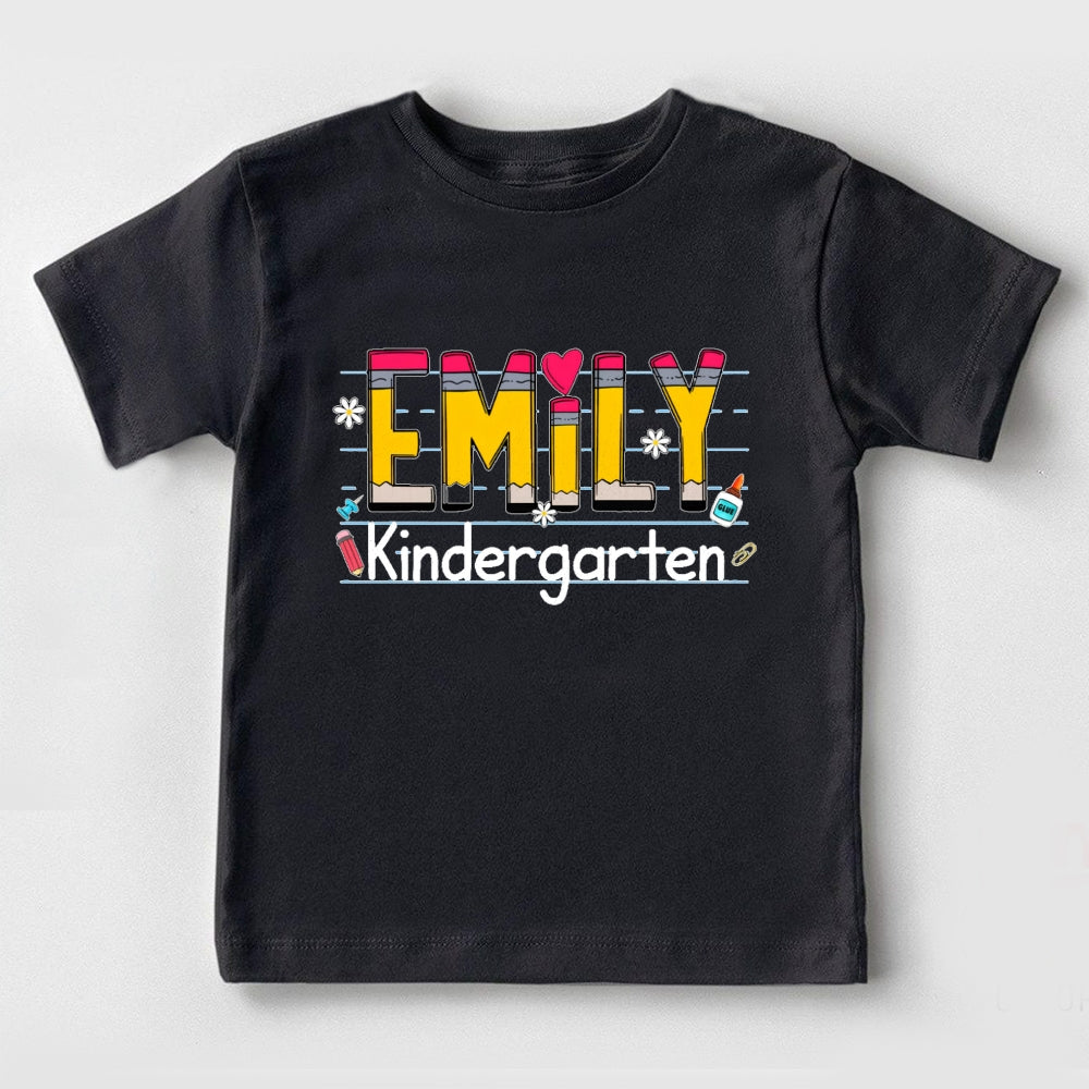 Personalized Name Emily Kindergarten Toddler T-shirts
