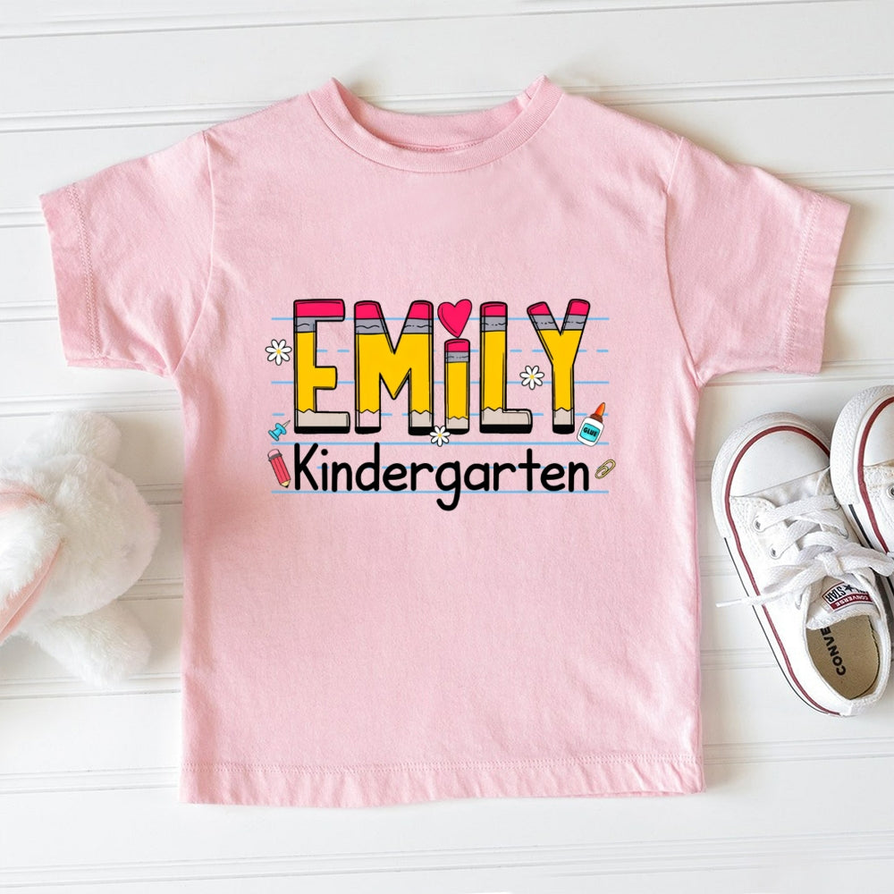Personalized Name Emily Kindergarten Toddler T-shirts
