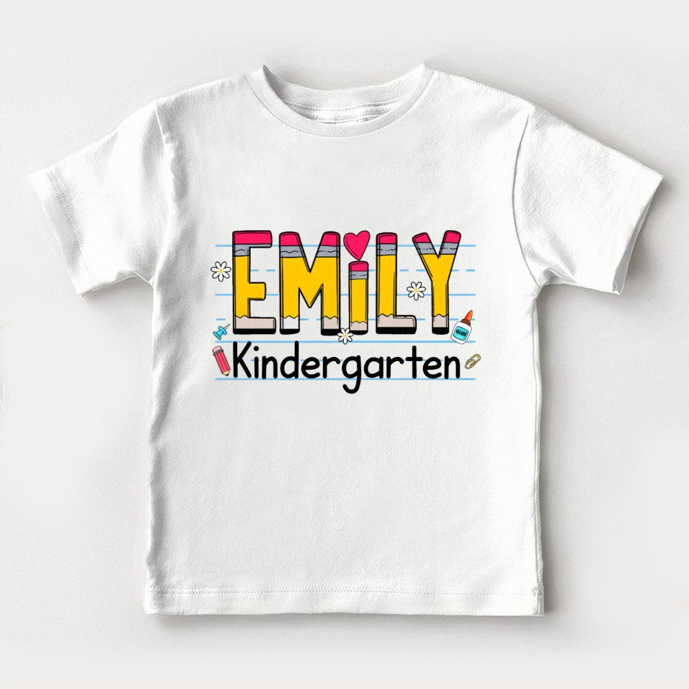 Personalized Name Emily Kindergarten Toddler T-shirts
