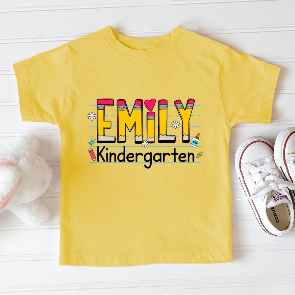Personalized Name Emily Kindergarten Toddler T-shirts