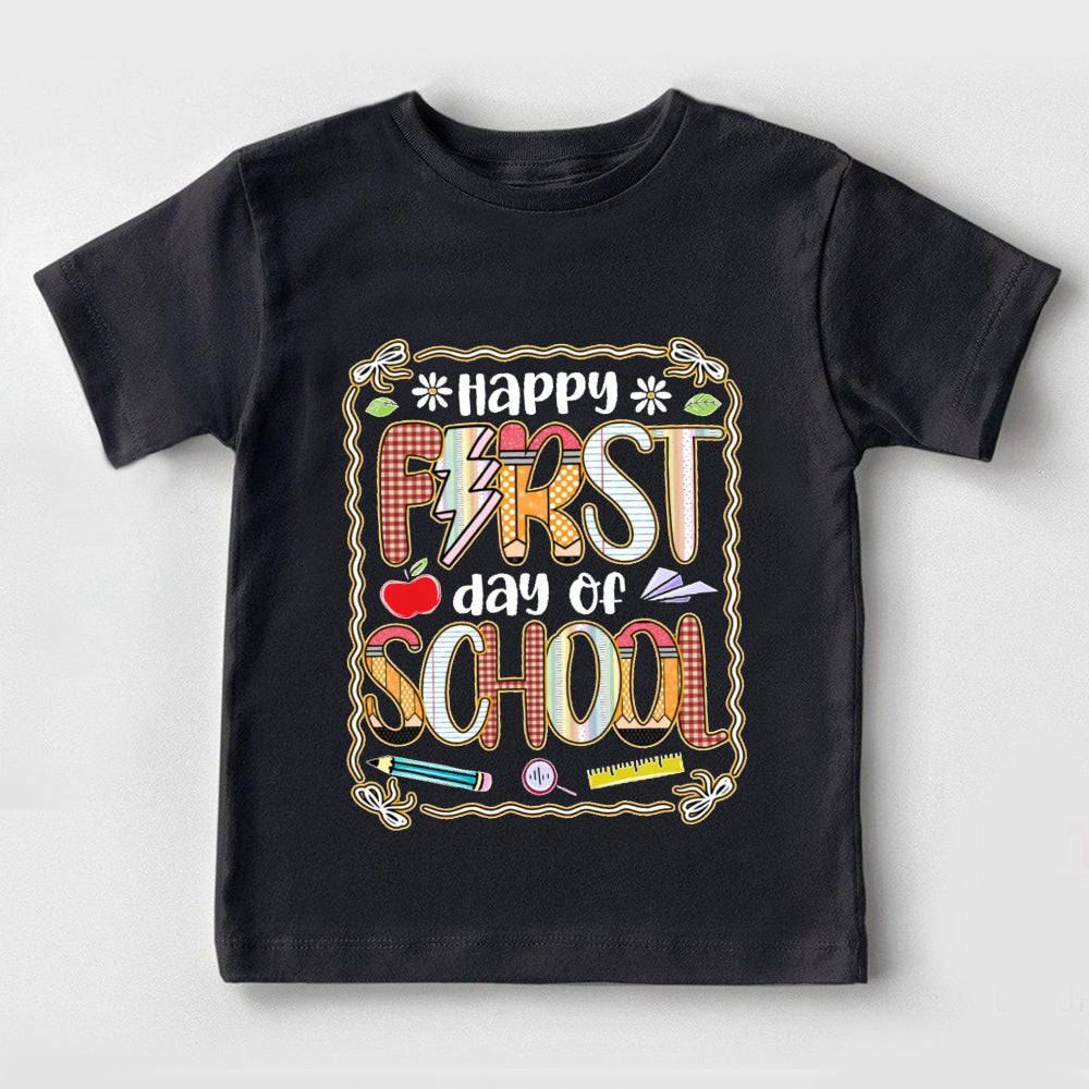 Happy First Day Of School Funny Toddler T-shirts