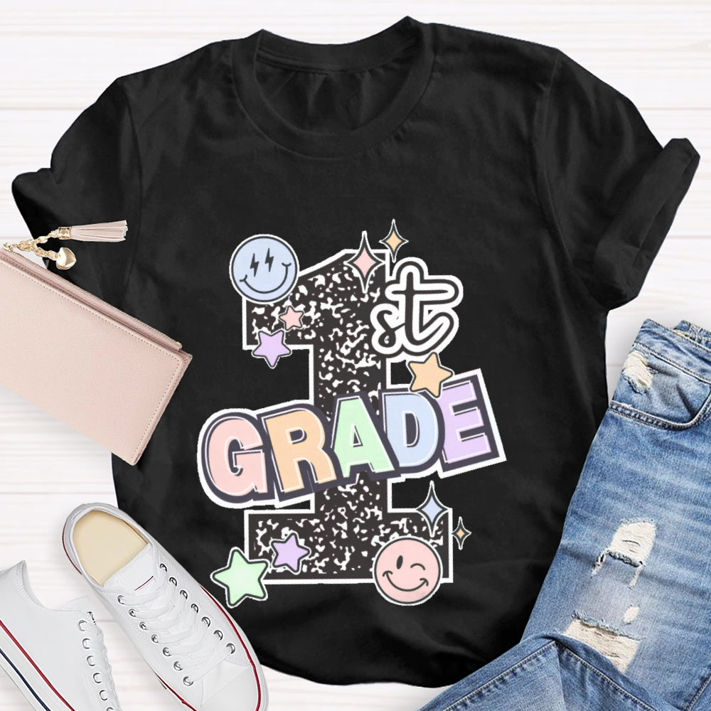 Personalized Grade 1st Grade Letters Funny T-shirt