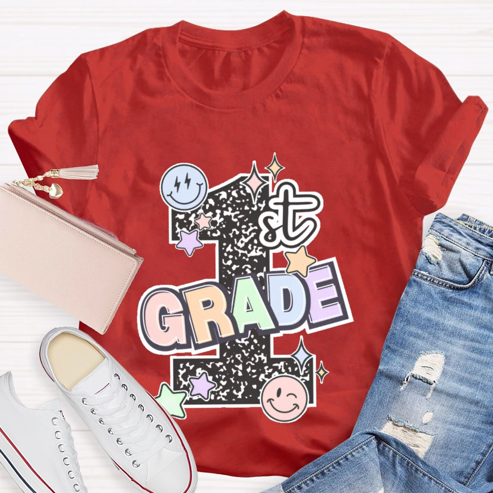 Personalized Grade 1st Grade Letters Funny T-shirt