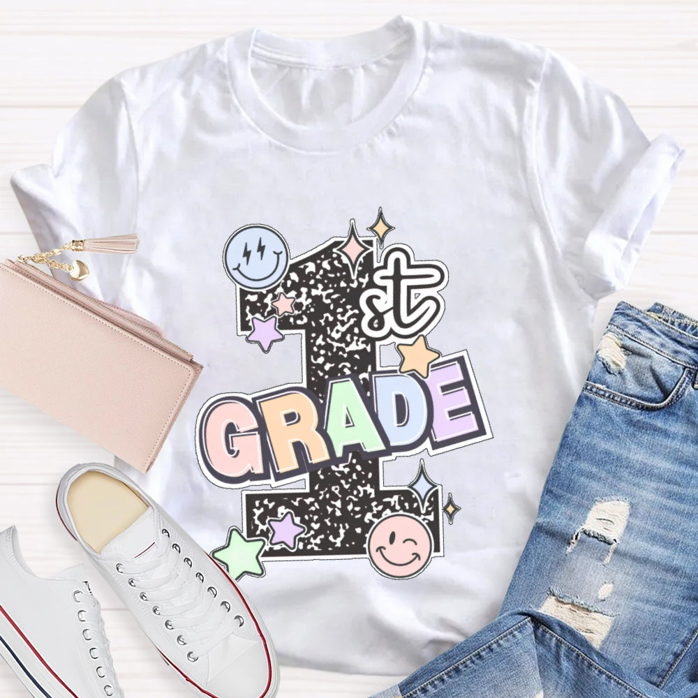 Personalized Grade 1st Grade Letters Funny T-shirt