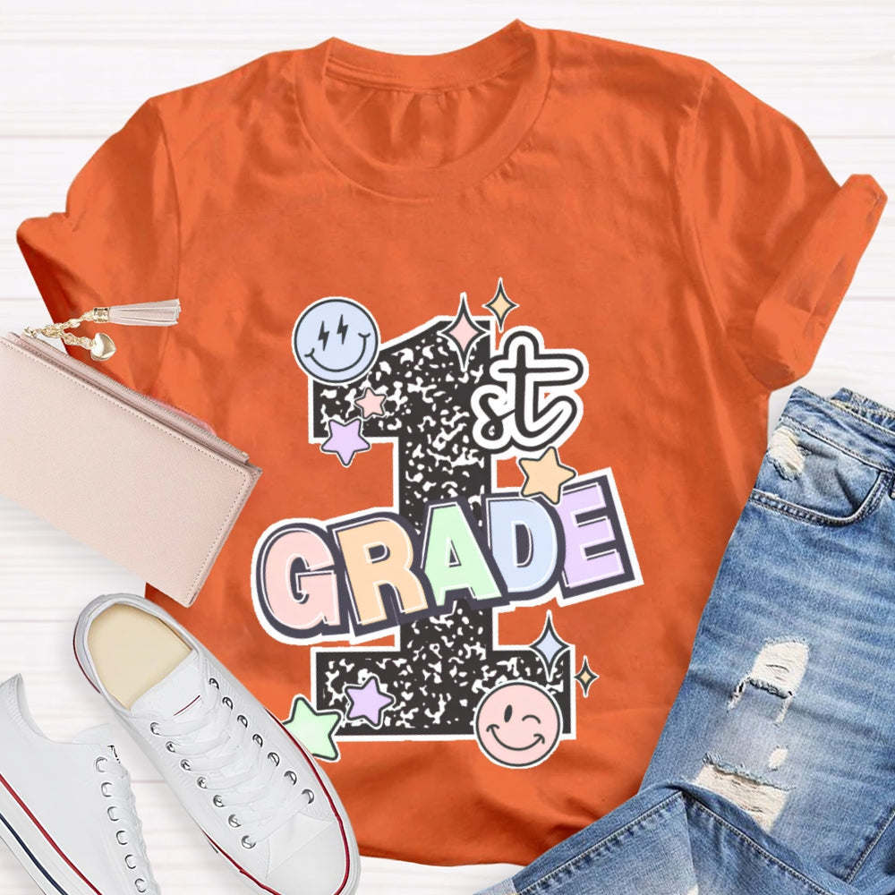 Personalized Grade 1st Grade Letters Funny T-shirt