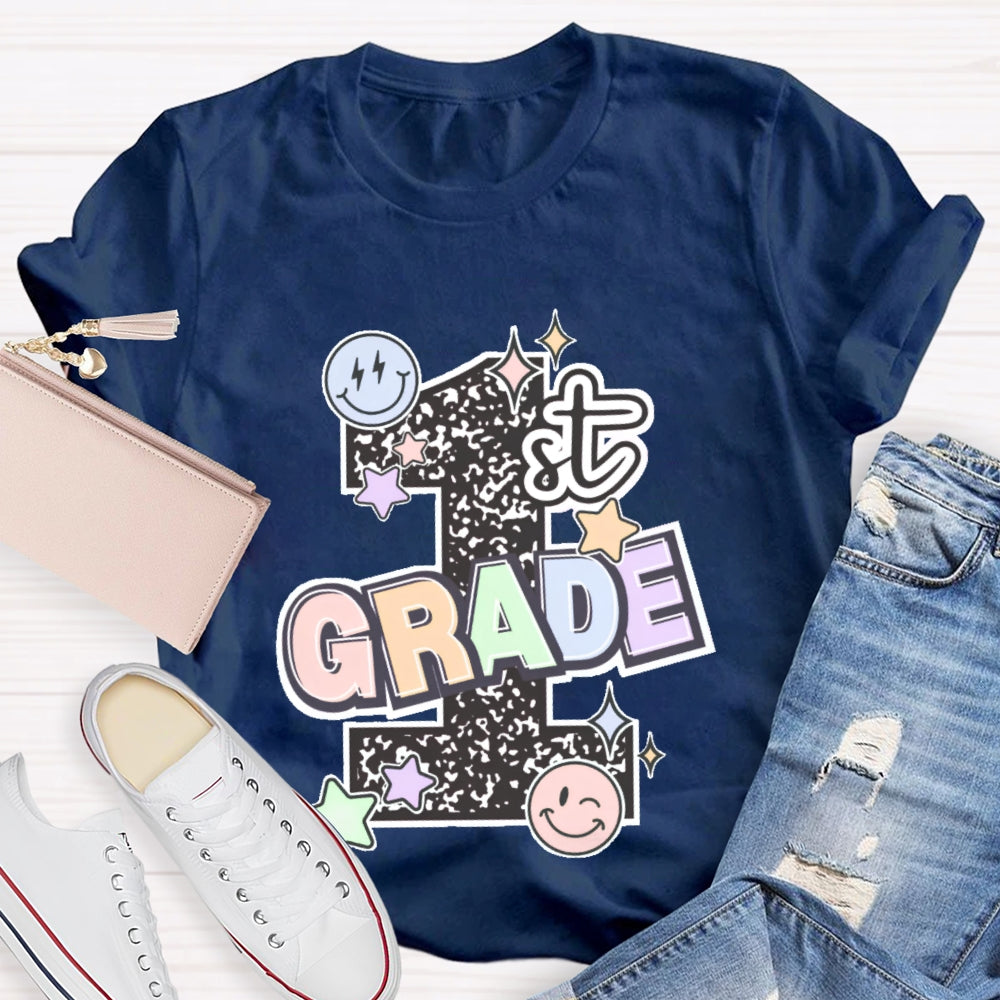 Personalized Grade 1st Grade Letters Funny T-shirt
