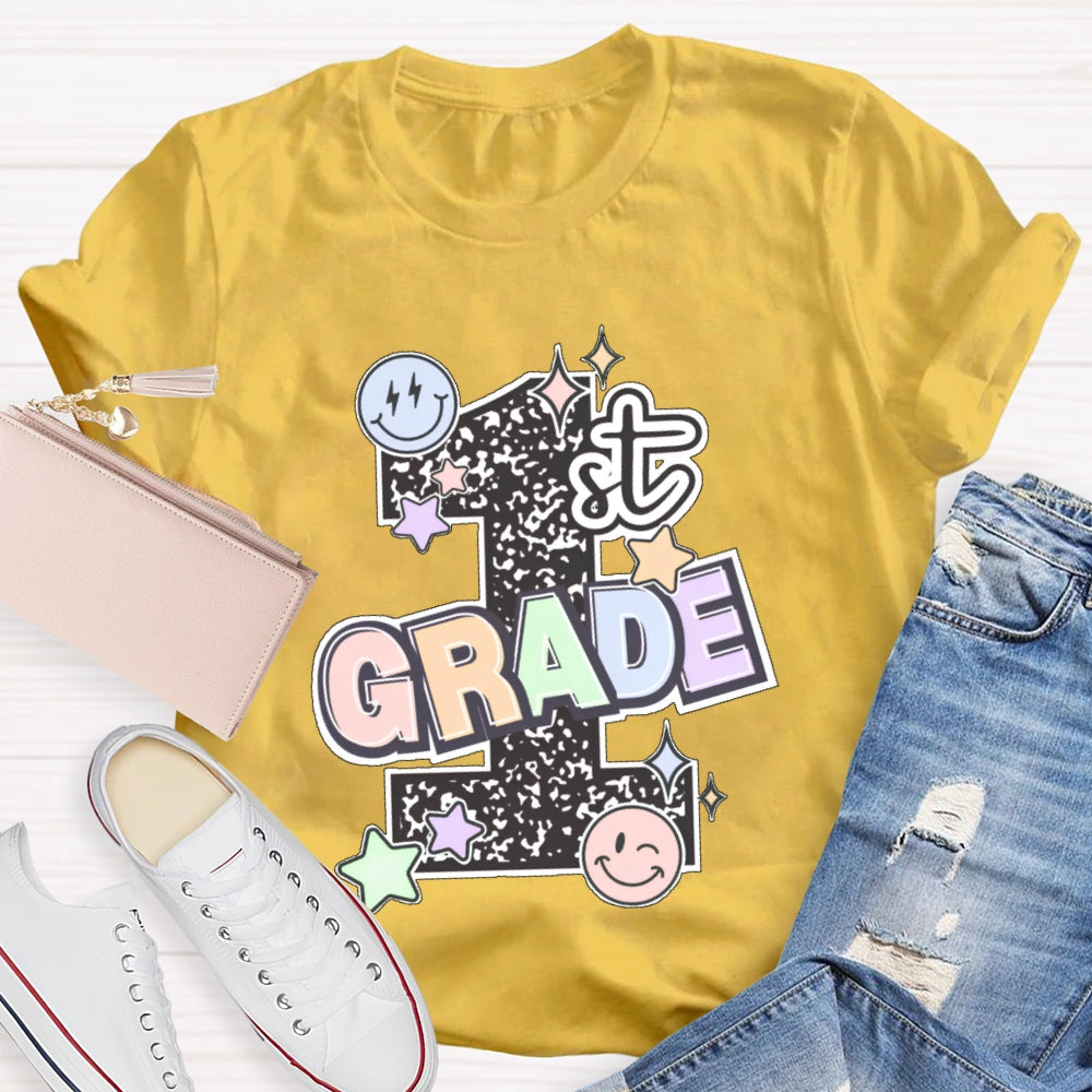 Personalized Grade 1st Grade Letters Funny T-shirt