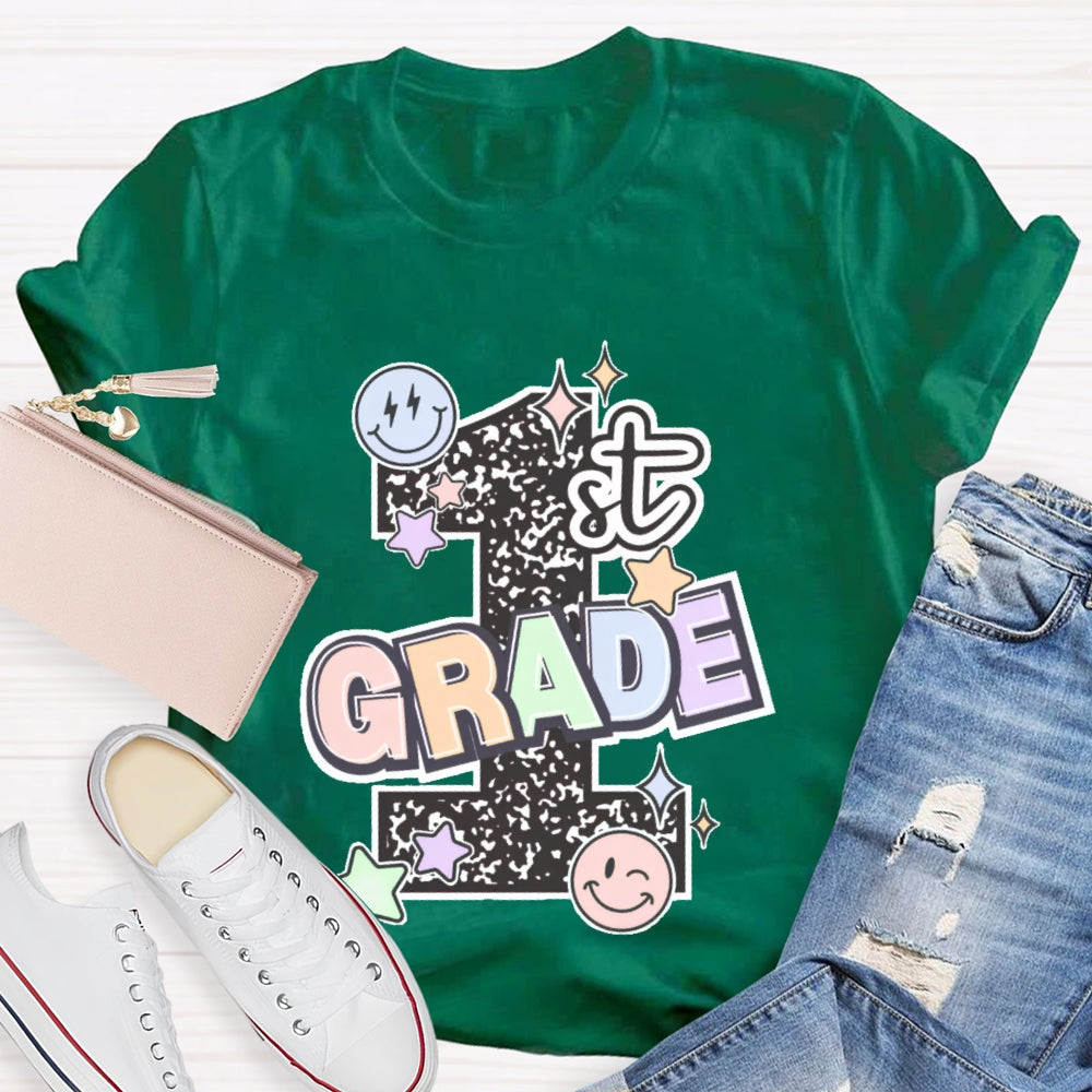 Personalized Grade 1st Grade Letters Funny T-shirt