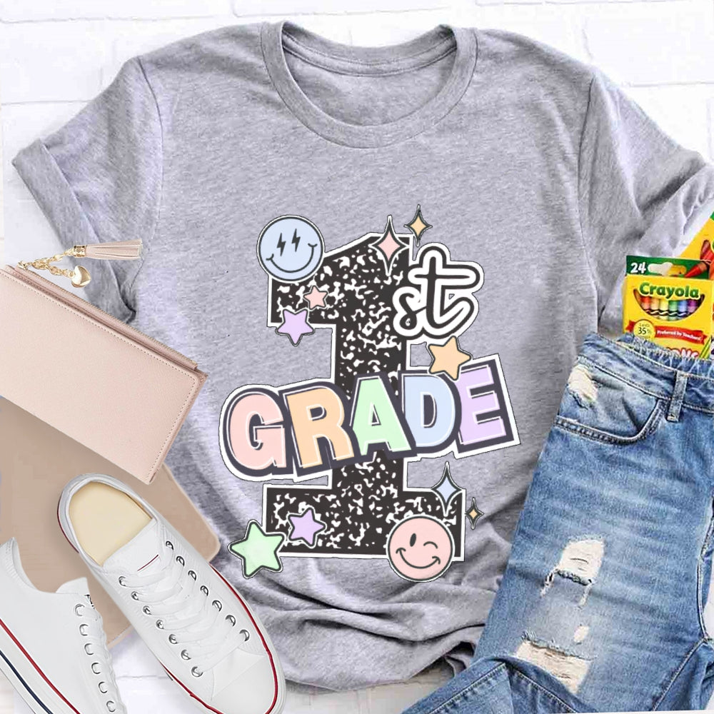 Personalized Grade 1st Grade Letters Funny T-shirt