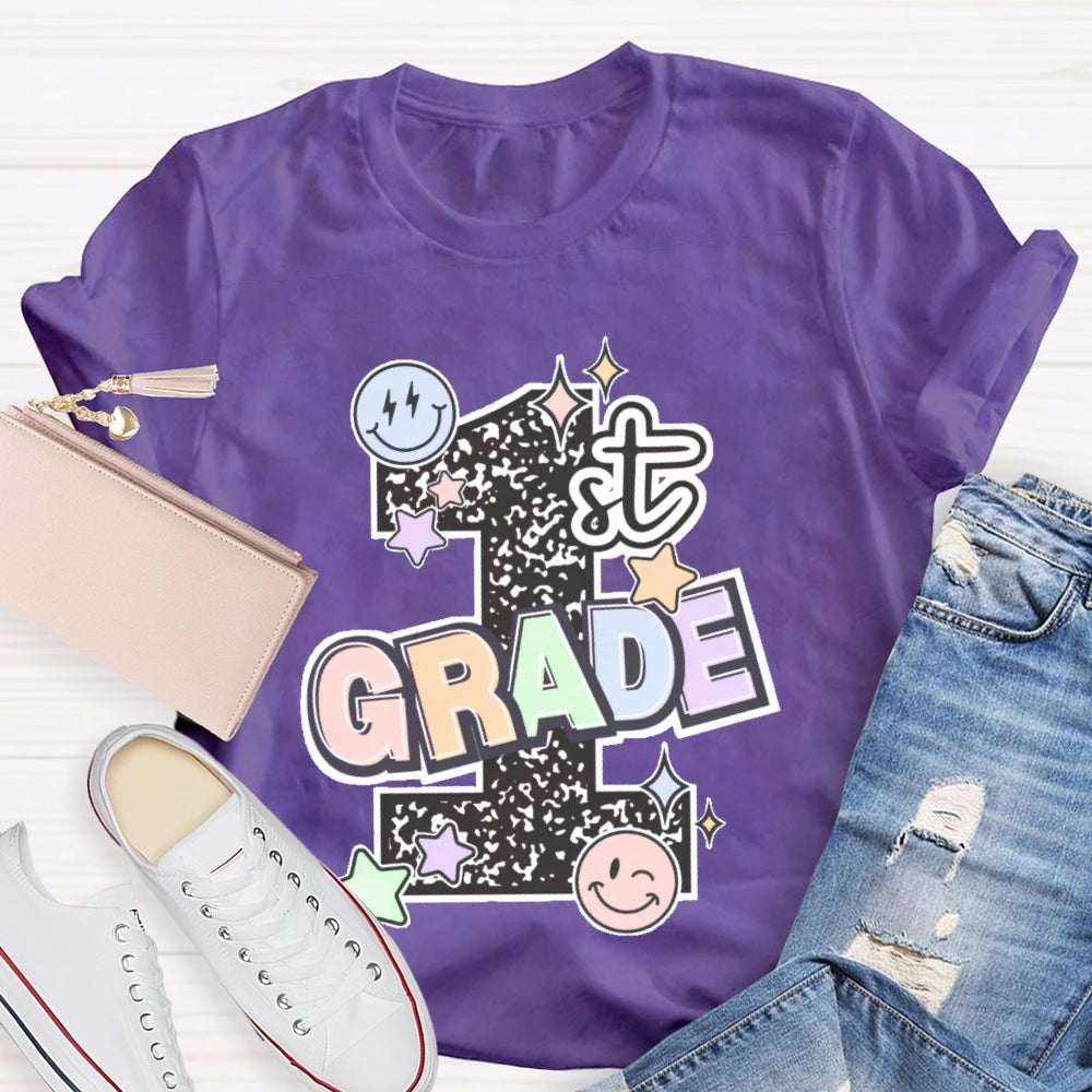 Personalized Grade 1st Grade Letters Funny T-shirt