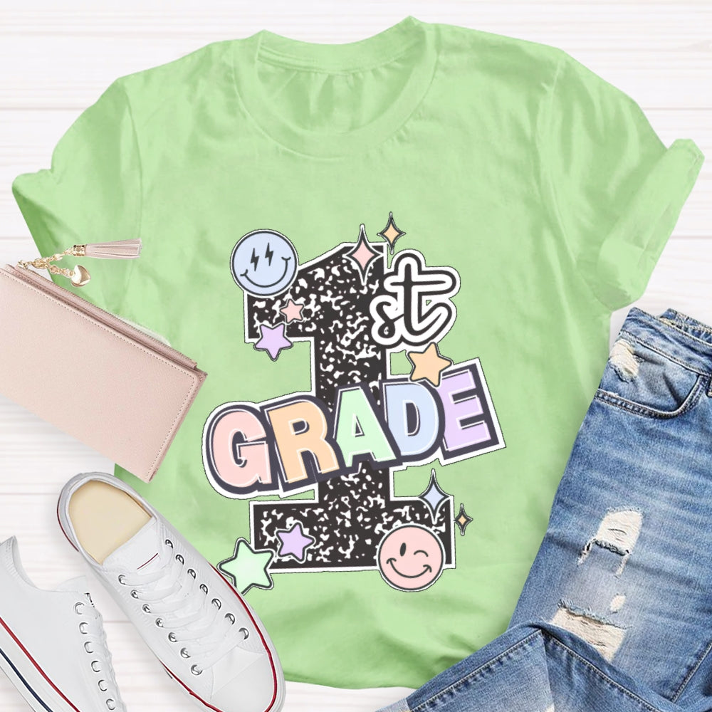 Personalized Grade 1st Grade Letters Funny T-shirt