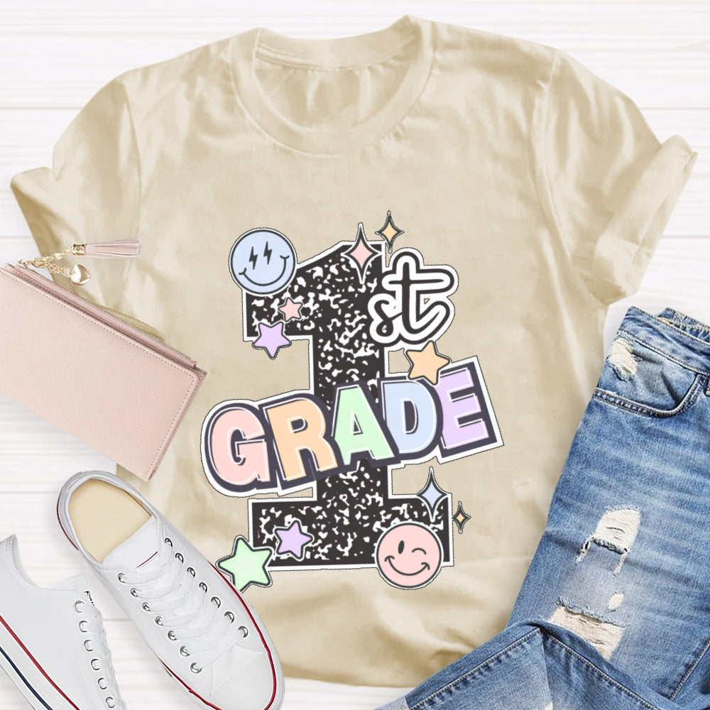 Personalized Grade 1st Grade Letters Funny T-shirt