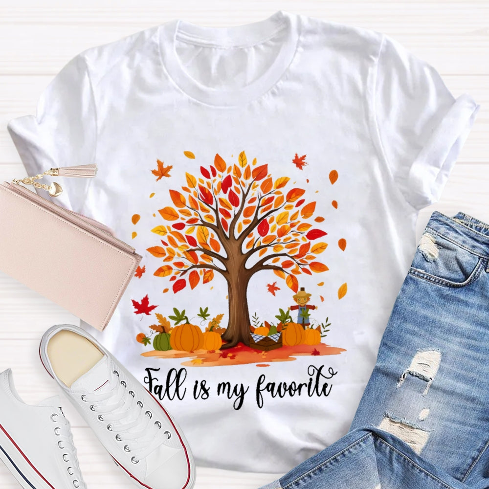 Fall Is My Favorite Color Tree T-shirt