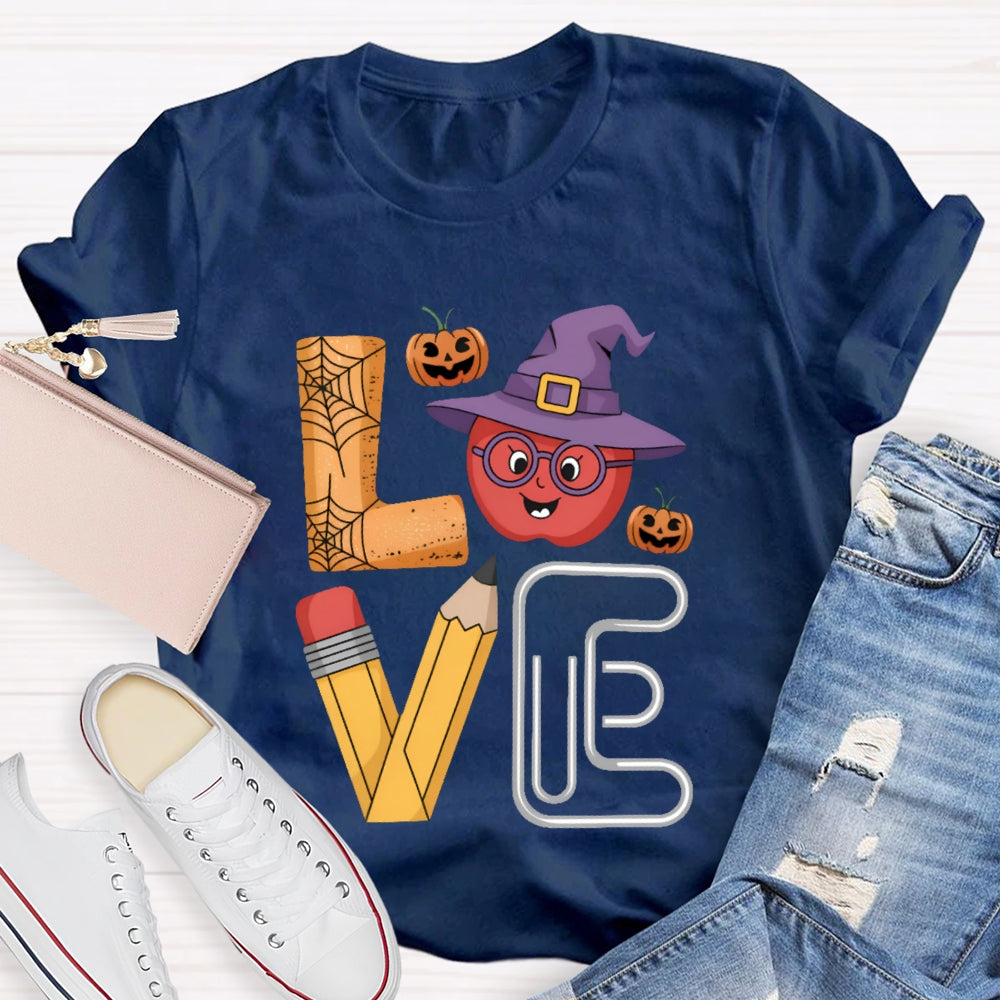Love Halloween Pumpkin Funny  T-shirt