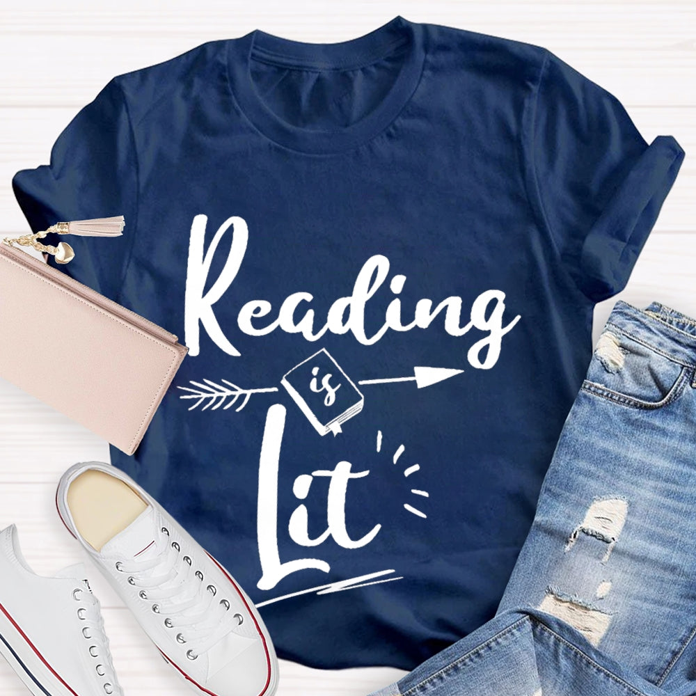 Reading Is Lit Shooting Arrows T-shirt