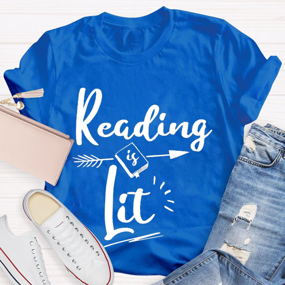Reading Is Lit Shooting Arrows T-shirt