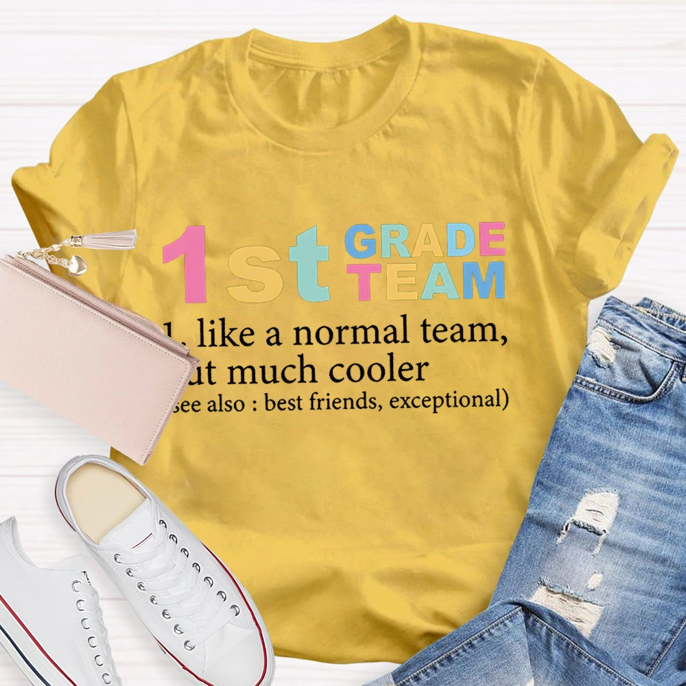 Personalized Team Grade Back To School Teacher T-Shirt