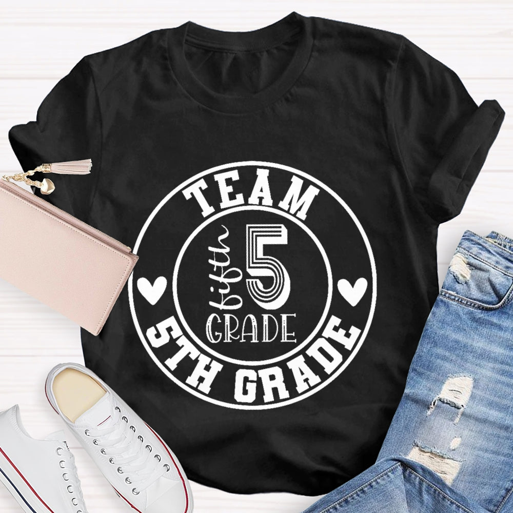 Personalized Grade Team 5th Grade T-shirt