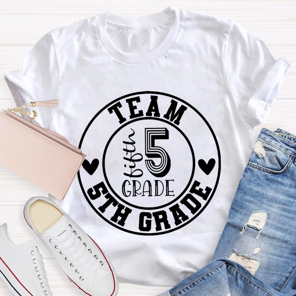 Personalized Grade Team 5th Grade T-shirt