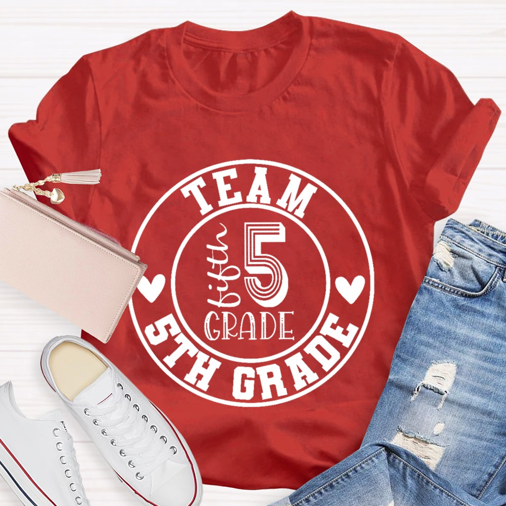 Personalized Grade Team 5th Grade T-shirt